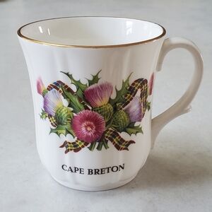 Cape Breton Souvenir Mug Vintage Fine Bone China by Crown Warwick England